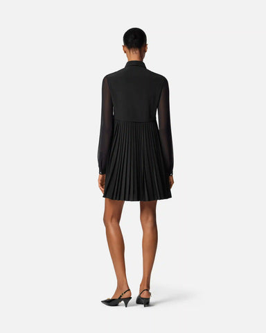 CrÃªpe de Chine LavalliÃ¨re Mini Dress