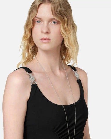 Stretch CrÃªpe Jersey Draped Bodysuit