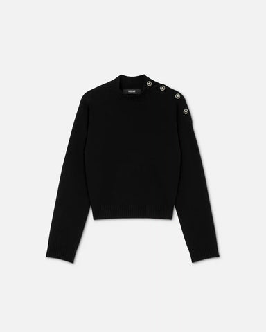 Wool-Cashmere Knit Boxy Sweater