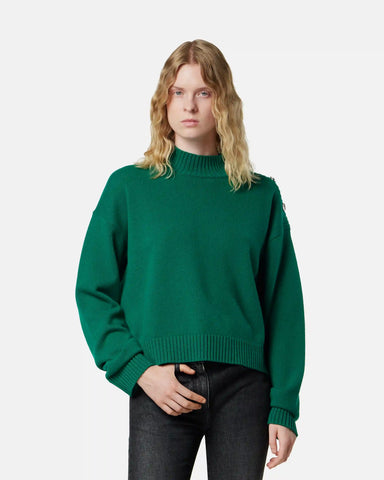 Wool-Cashmere Knit Boxy Sweater