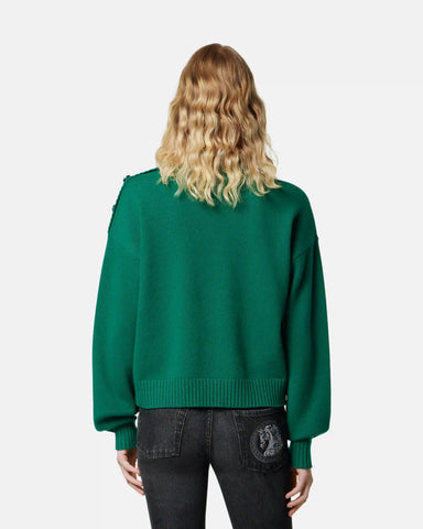 Wool-Cashmere Knit Boxy Sweater