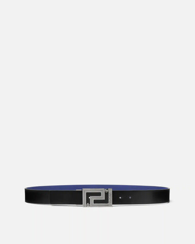 Greca Leather Reversible Belt 3.5 cm