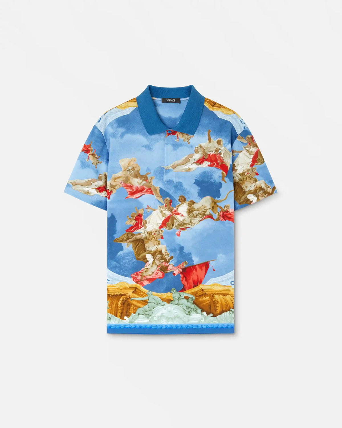Printed Cotton PiquÃ© Polo