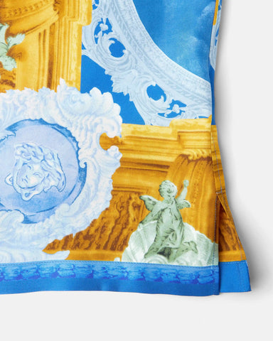 Printed Silk Twill Slim Shirt