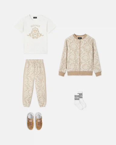 Kids Jacquard Cotton-Jersey Zip Sweatshirt