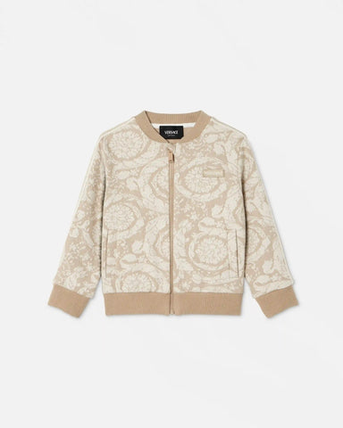 Kids Jacquard Cotton-Jersey Zip Sweatshirt