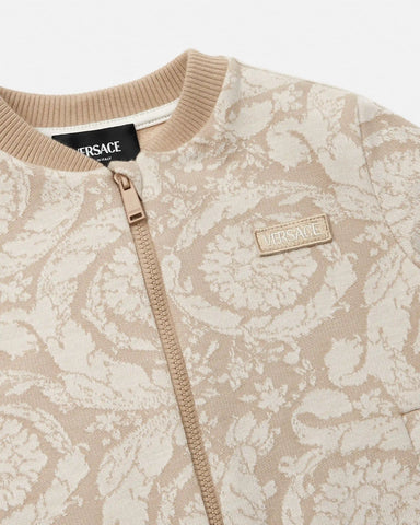 Kids Jacquard Cotton-Jersey Zip Sweatshirt