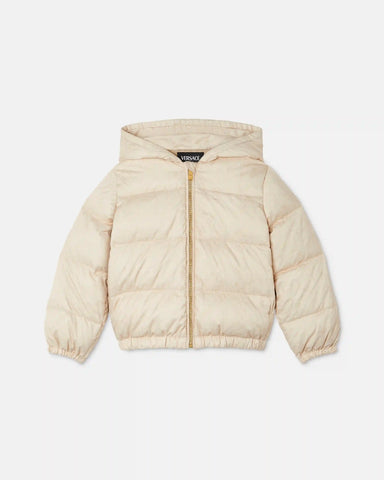 Kids Jacquard Nylon Padded Puffer