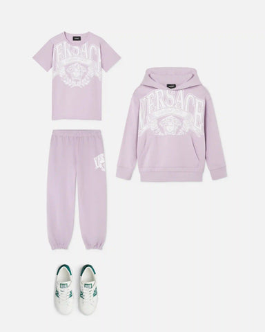 Kids Printed Cotton-Jersey Sweatpants