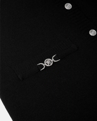 Wool-Cashmere Knit Shirt Dress
