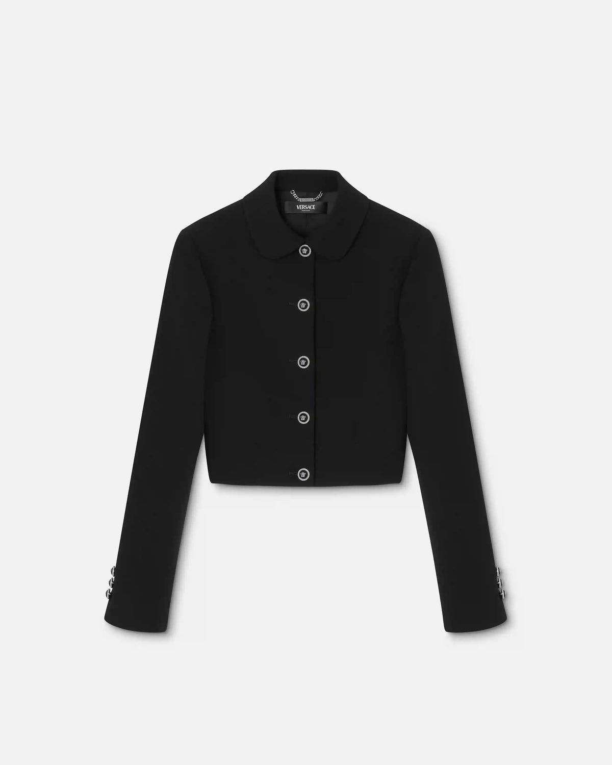 Double-Wool CrÃªpe Crop Jacket