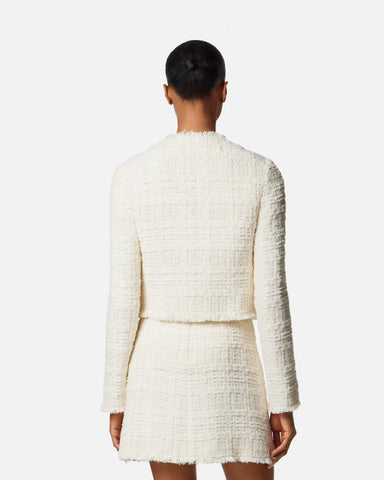 Tweed Cotton Zipped Jacket