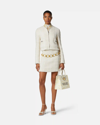 Tweed Cotton Mini Skirt