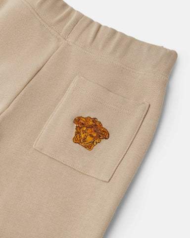 Kids Embroidered Cotton-Jersey Sweatpants