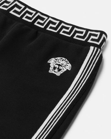 Kids Embroidered Cotton-Jersey Sweatpants