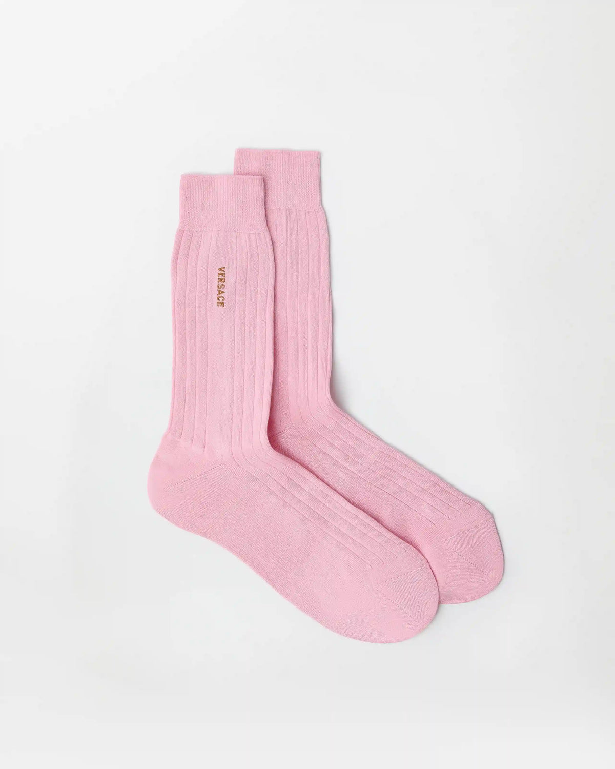 Embroidered Cotton Ribbed Socks