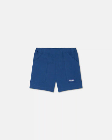 Kids Embroidered Cotton Shorts