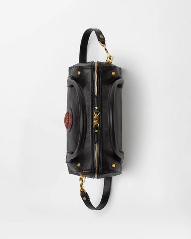 Roomy Leather Boston Bag
