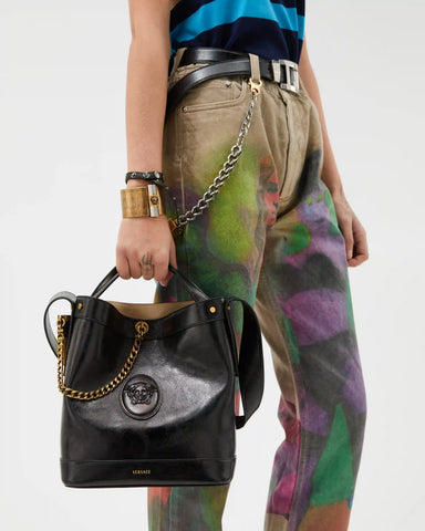 Pivot Small Leather Bucket Bag