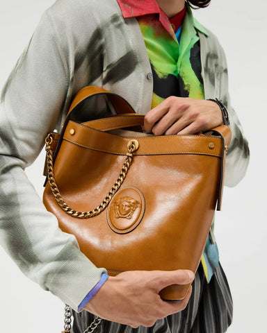 Pivot Small Leather Bucket Bag