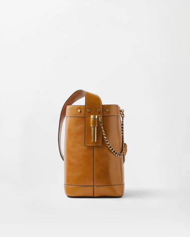 Pivot Small Leather Bucket Bag