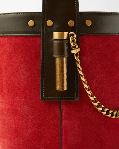 Pivot Small Suede Bucket Bag