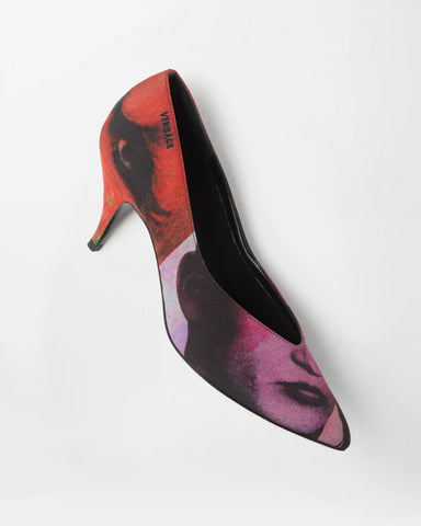 Tina Printed Silk Faille Pumps 65 mm