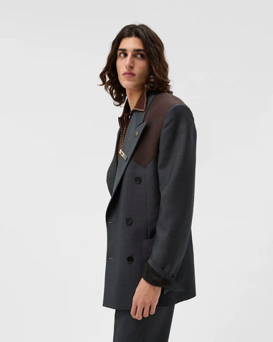 Wool-Mohair Boxy Blazer