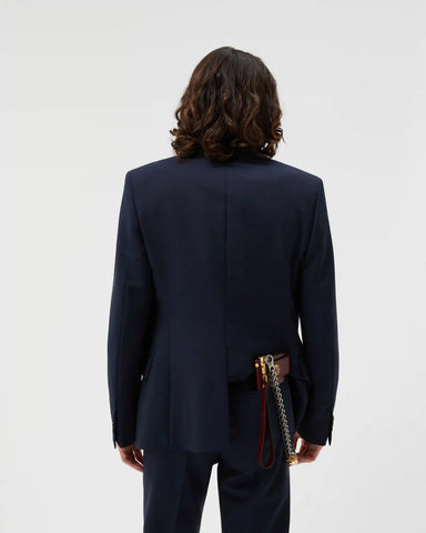 Wool-Mohair Slim Blazer