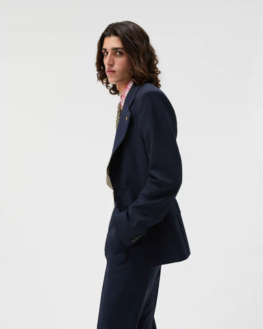 Wool-Mohair Slim Blazer