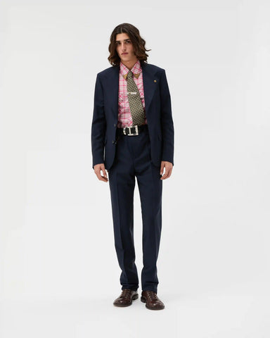 Wool-Mohair Slim Blazer
