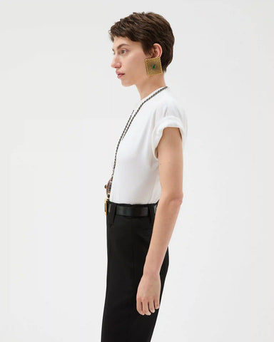 Embroidered Stretch Cotton-Jersey T-Shirt