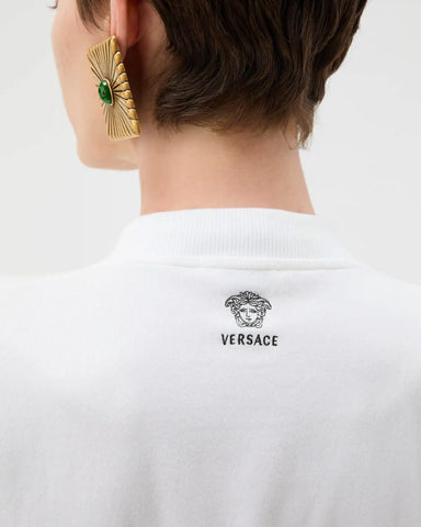 Embroidered Stretch Cotton-Jersey T-Shirt
