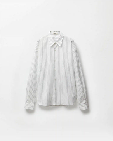 Striped Cotton-Poplin Loose Shirt