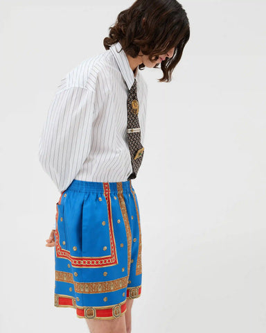 Striped Cotton-Poplin Loose Shirt