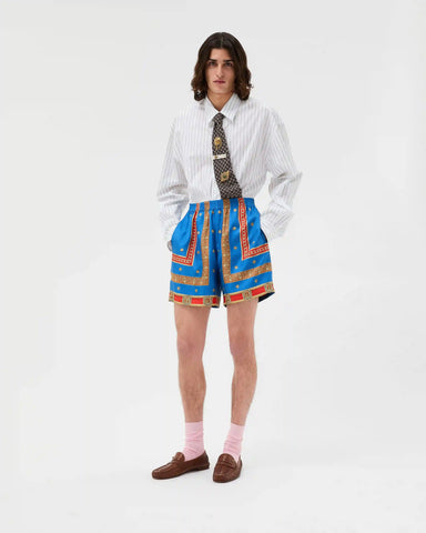 Striped Cotton-Poplin Loose Shirt
