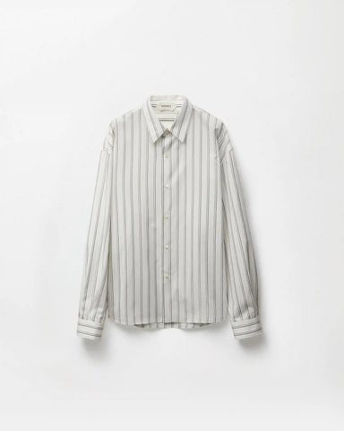 Striped Cotton-Poplin Loose Shirt