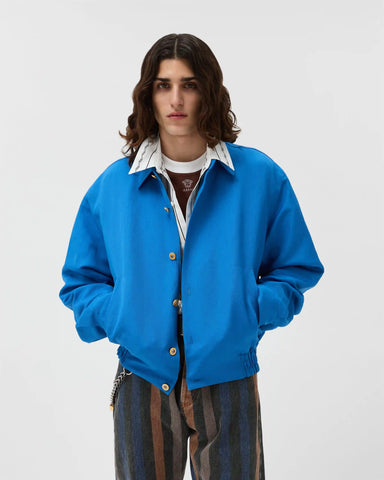 Jacquard Cotton-Silk Loose Shirt