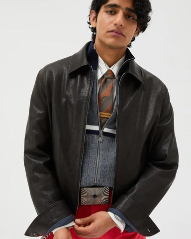 Leather Blouson