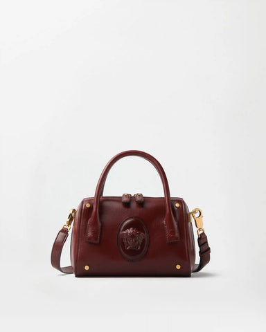 Roomy Small Leather Boston Bag