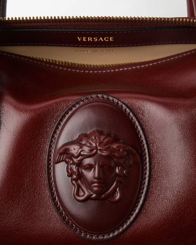 Roomy Small Leather Boston Bag