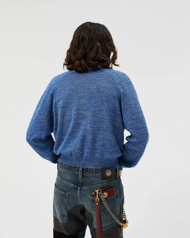 MoulinÃ© Jacquard Knit Zip Sweater