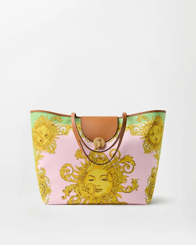 Vivian Printed Large Canvas Tote