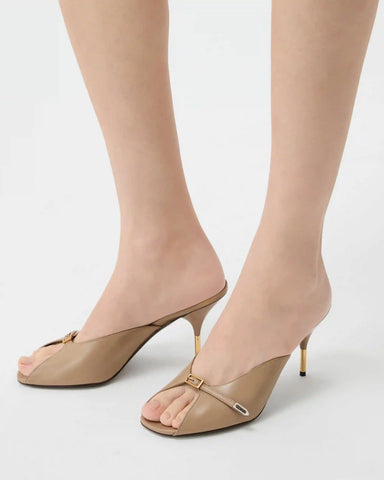 Nyx Leather Mules 80 mm