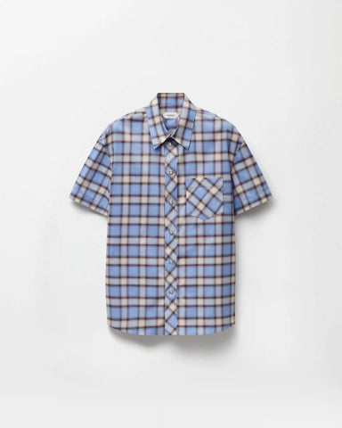 Checked Cotton-Poplin Slim Shirt