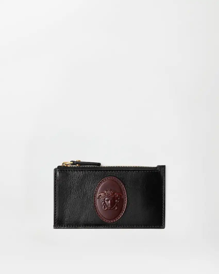 Roomy Leather Zip Card Holder