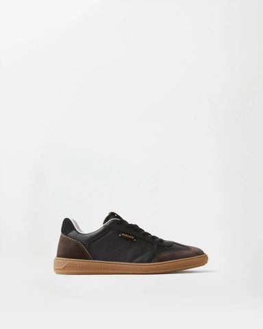 Greca Court Nappa & Suede Sneakers