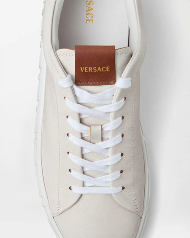Greca Leather Sneakers