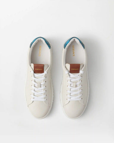 Greca Leather Sneakers