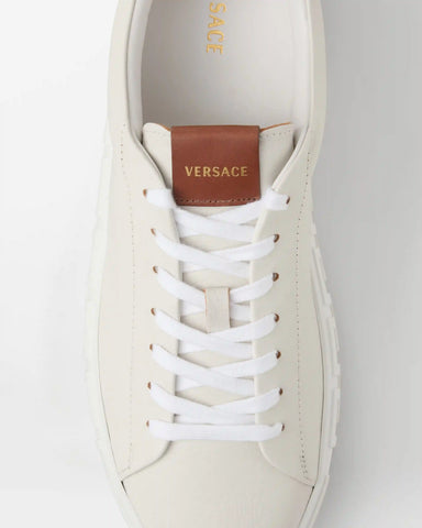 Greca Leather Sneakers